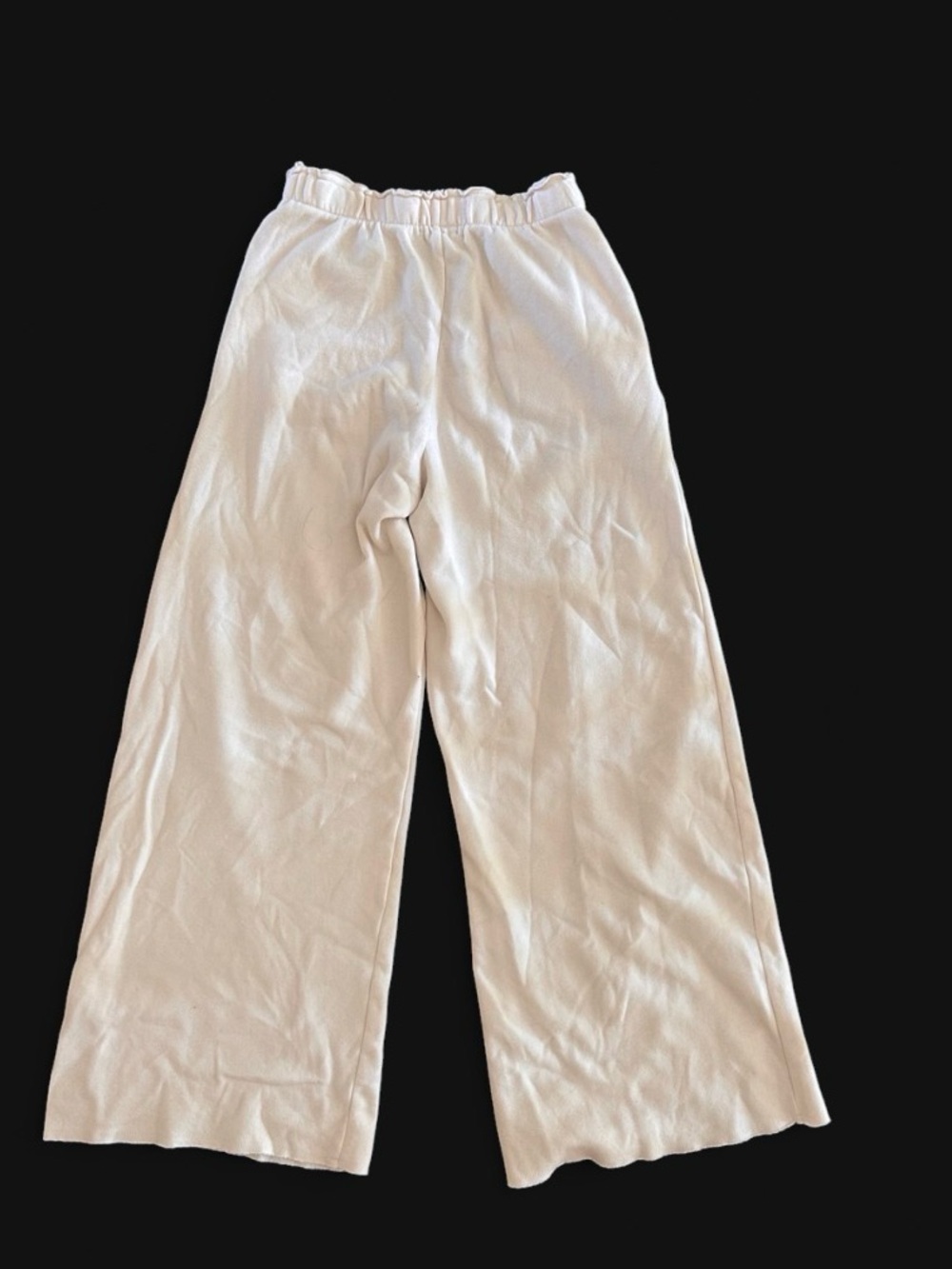 Grayson Threads Women’s Wide-Leg Sweatpants in Light Beige